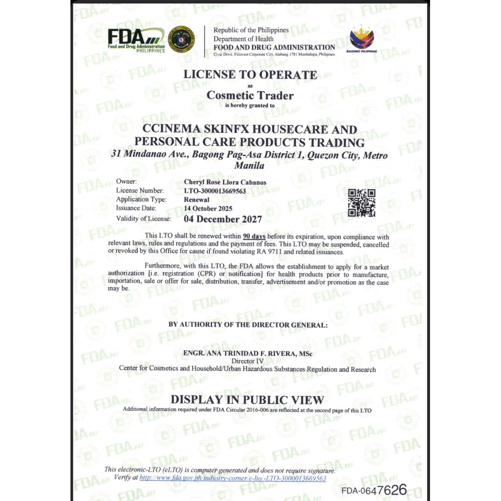 Bright Boost B12 Whitening Serum | Cinema SkinFX Philippines