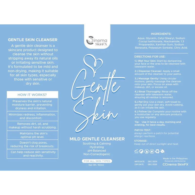 Gentle Skin Cleanser | Hydrating Face Wash | Cinema SkinFX Philippines