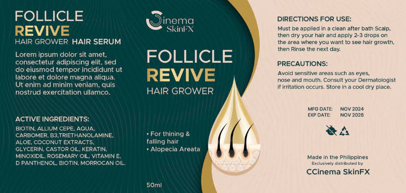 Scalp Follicle Grower Serum | Hair Growth | Cinema SkinFX Philippines