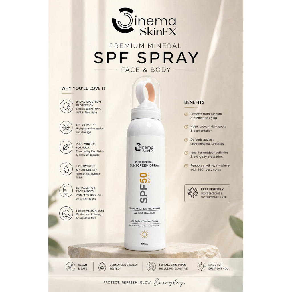 Premium Mineral SPF50 PA++++ Sunscreen Spray Face & Body