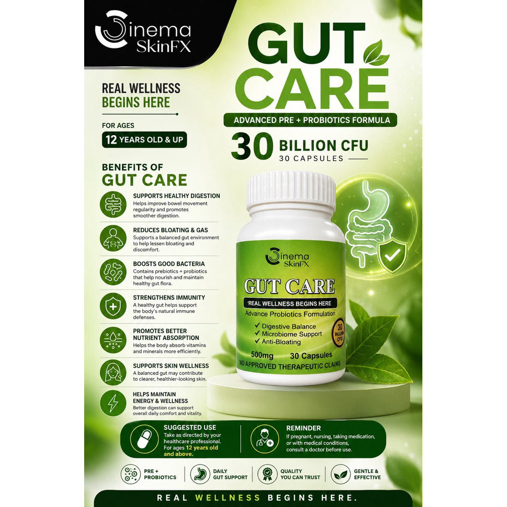 GUT CARE SYNBIOTIC - Pre & Probiotics 30billion CFU